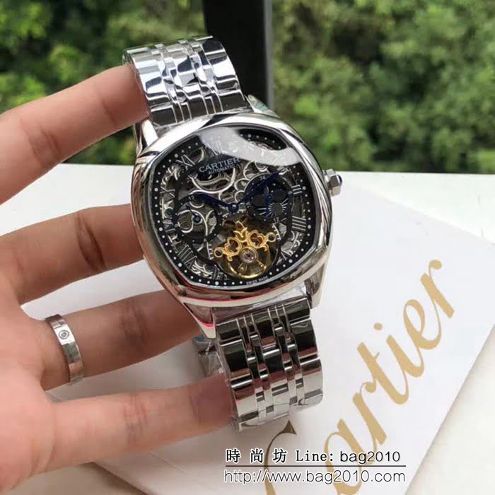 CARTIER卡地亞 最新設計鏤空新品 精品男士腕表 WSS2451